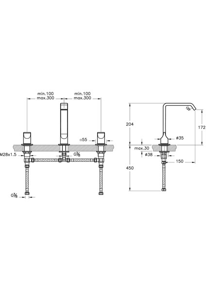 Suit Krom Lavabo Bataryası A42784 fiyatları