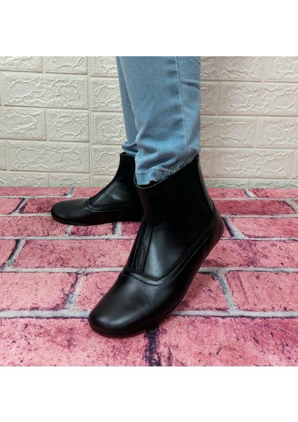 Mest Grd Kalın Hakiki Deri Fermuarlı Lastikli Içi Miflonlu modelleri