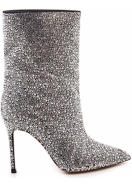 Deri Kadın Topuklu Çizme 66715