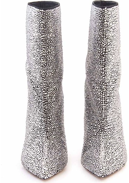 Deri Kadın Topuklu Çizme 66715 modelleri