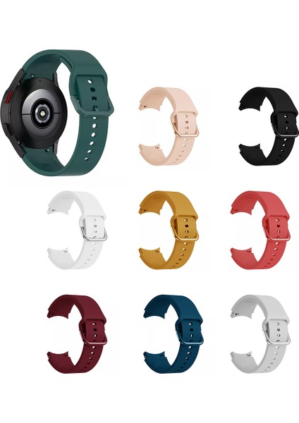 Samsung Galaxy Watch 7, 6, 5, 4, Active2 44MM, Amazfit Gts, Gts 2 42MM Uyumlu Silikon Kordon 20MM