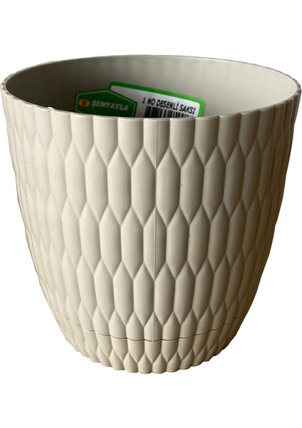 Desenli Saksı 0,75 Lt. No:1 (Ø 11*10,5 Cm)