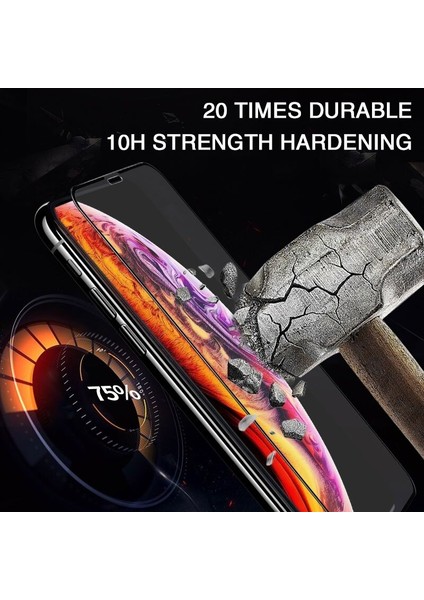 Apple iPhone SE 2 2020 Beyaz Ekran Koruyucu 6D Kırılmaz Cam - Ultra Darbe Emici Etkin Koruma - Ekranı Tam Kaplar