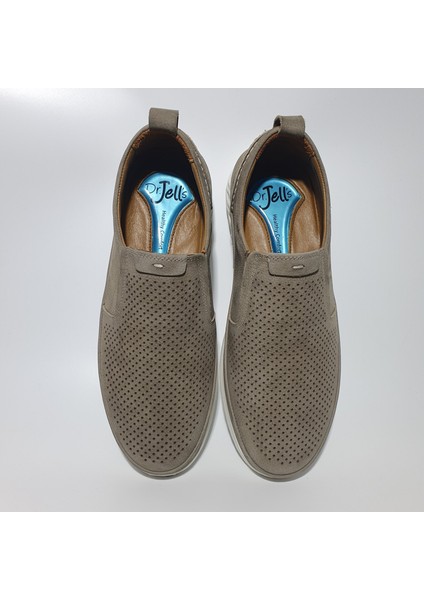 Dr.jells Delik Baskılı Bağsız Spor Kesim Günlük Comfort Hakiki/gerçek Deri AYAKKABIY0178-L03 fırsatları