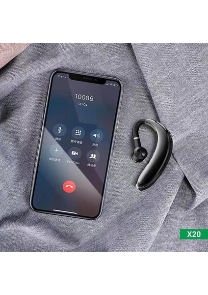 Dvıp X20 Bussiness Tekli Bluetooth 5.0 Kulaklık Siyah