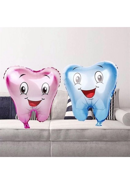 Pembe Diş Folyo Balon 49X56 cm Büyük Boy Helyum Balon Uçan Balon fiyatları
