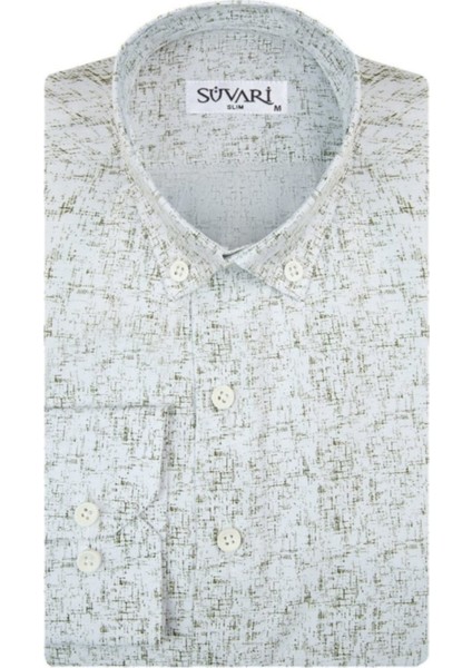 Classics Slim Fit Desenli Gömlek
