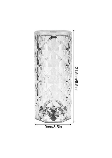 Kristal Elmas Şarjlı Dokunmatik LED Masa Lambası Kumandalı Rgb Model indirimleri