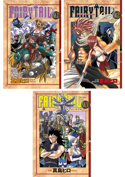 Fairy Tail 11-12-13. Ciltler Manga Seti