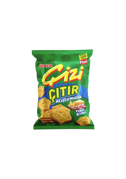 Çizi Çıtır Peynir & Soğan Aromalı Kraker 10 x 40 gr