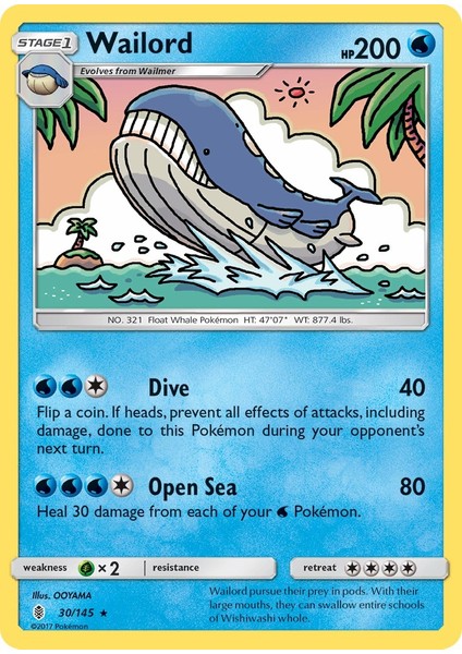 Pokemon Wailord 200HP Kart