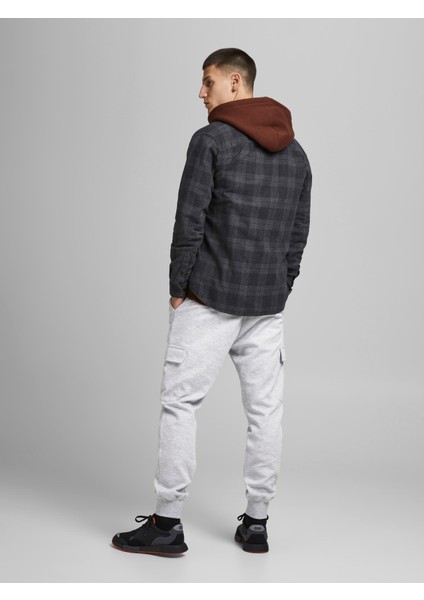 Jack & Jones Lastikli Paça Lastikli Bel Açık Gri-Melanj Erkek Pantolon 12184972