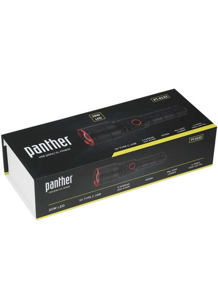 Panther PT-4132 USB Şarjlı El Feneri fırsatları