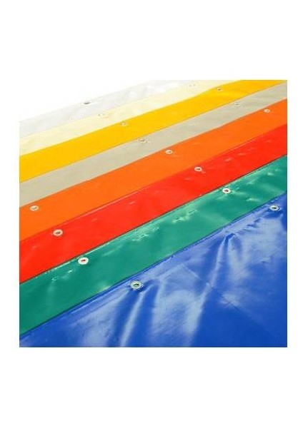 1100 Kalite Polyester Kalın Branda Su Geçirmez 650 gr Mavi 3 x 14