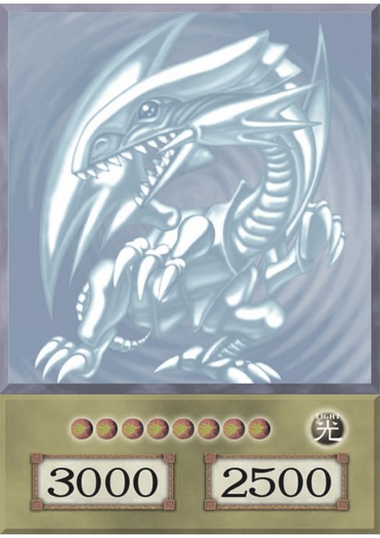 Yugioh Blue Eyes White Dragon Ghost Rare Anime Kart