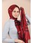 Kadın Kırmızı Ekose Şal 3