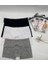 Erkek Elastan Boxer 3 Adet ( 1 Adet Siyah -1ADET Beyaz -1 Adet Gri) 1
