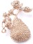 Broş Çiçekli Otantık Desenli Bronz Kristal Taşli 2