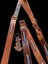 Köpek gezdirme kayışı boyun tasmalı set hakiki deri kahverengi kalınlık:4mm genişlik:2,5cm gezdirme kayışı:130cm boyun tasması:S.27-35cm ayarlanabilir dog collar TB1-1S 2