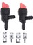 2pcs 1/4inch 90 Derece Yakıt Kapatma Valf Değiştirme 35857 (Yurt Dışından) 2