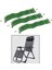 3pcs Recliner Sabitleme Kayışları Veranda Yaz Boş Zamanları Katlanır Sandalyeler (Yurt Dışından) 4