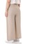Büyük Beden Nervür Dikişli Cepli Fermuarlı Bol Paça Keten Bej Pantolon 3