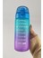 500 ml Çift Renk Ölçü Baskılı Motivasyon Cam Su Şişesi Mavi – 11808-160 3