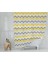 Duş Perdesi Zigzag Desen Banyo Perdesi Su Geçirmez Polyester Kumaş Duş Perde 180X200CM C Halkalı 1
