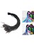 Motosiklet Örgüleri Ponytail 55CM-60CM Punk Siyah Koyu Gri (Yurt Dışından) 5