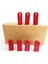 Mühür Kauçuk Alaşım Kırmızı Jiklet Kaşe 6MMX15MMX40MM 3