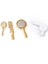 3x1/12 Dollhouse Minyatür Banyo Mobilyaları Accs Comb Saç Kurutucu Seti Altın 3 Pcs (Yurt Dışından) 5