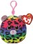 Ty Dotty Leopard Squishy Beanie Peluş Anahtarlık 2