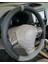 Vw Beetle Direksiyon Kılıfı Dikmeli Iki Renkli Yüzüklü Gri-Siyah 1