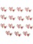 15 Adet Çift Ahşap Kütük Dilimleri Düğün Parti Süslemeleri Için El Sanatları Scrapbooking Diy 30MM (Yurt Dışından) 2