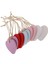 40X Boyalı Ahşap Kalp Etiketleri Asılı Dıy El Sanatları 10 Stück (Mischfarbe+Blau+Rot+Rosa) (Yurt Dışından) 2