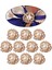 20PCS Oval Flatback Akrilik Kristal Rhinestone Inci Düğmesi Dıy Craft (Yurt Dışından) 4