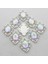 20PCS Oval Flatback Akrilik Kristal Rhinestone Inci Düğmesi Dıy Craft (Yurt Dışından) 5