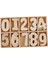 6X60X Ahşap Numarası 0-9 Boyasız Eğitim Numaraları Çocuk Erken Öğrenme 6 Pcs (Yurt Dışından) 5