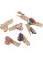 100PCS Mini Ahşap Mandallar Düğün Fotoğraf Kağıt Pimleri Clothespin Ahşap Klipsler (Yurt Dışından) 3
