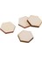 5X54PC 1.8x1.8cm Ahşap Altıgen El Sanatları Kesme Şekli Bitmemiş Ahşap Mozaik Pc'ler (Yurt Dışından) 4