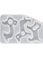 Silikon Dıy Epoksi Reçine Kapı Kulpları Için Anahtarlık 13X8.7 cm 13X8.7CM 1