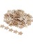 5xkahverengi Süslemeler Kesilmiş Dilimler 100PCS Çiçek Şekilleri Doğa Süslemeleri(Yurt Dışından) 2