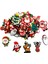 Plastik Düz Sırtlı Noel Zanaat Sevimli Balçık Cazibe Düğmesi Set Süsleme 100PCS(Yurt Dışından) 1