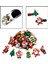 Plastik Düz Sırtlı Noel Zanaat Sevimli Balçık Cazibe Düğmesi Set Süsleme 100PCS(Yurt Dışından) 5