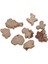 60PCS/ Dilimler Çemberler Rustik Parçalar 2-4cm Çap. Dekorasyon (Yurt Dışından) 3