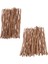 100X Rustik Dalgalı Ağacı Ağaç Çubukları Doğal 30/40 Cmkahverengi 4 (Yurt Dışından) 1