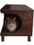 Ahşap Kedi Evi Kedi Yatağı Kedi Kulubesi Yatak Hediyeli 1