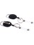 2pcs 60CM Tel - Geri Çekilebilir Kimlik Kartı Tutucu Anahtar Zinciri (Yurt Dışından) 1