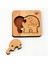 Eğitici Puzzle 4mm Plywood Ahşap Boyanabilir Çocuklar Için - Hayvanlar Serisi -Balık Boya Setli 3