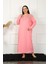 Big Uzun Kol Dantelli Somon Anne Gecelik 1355 1